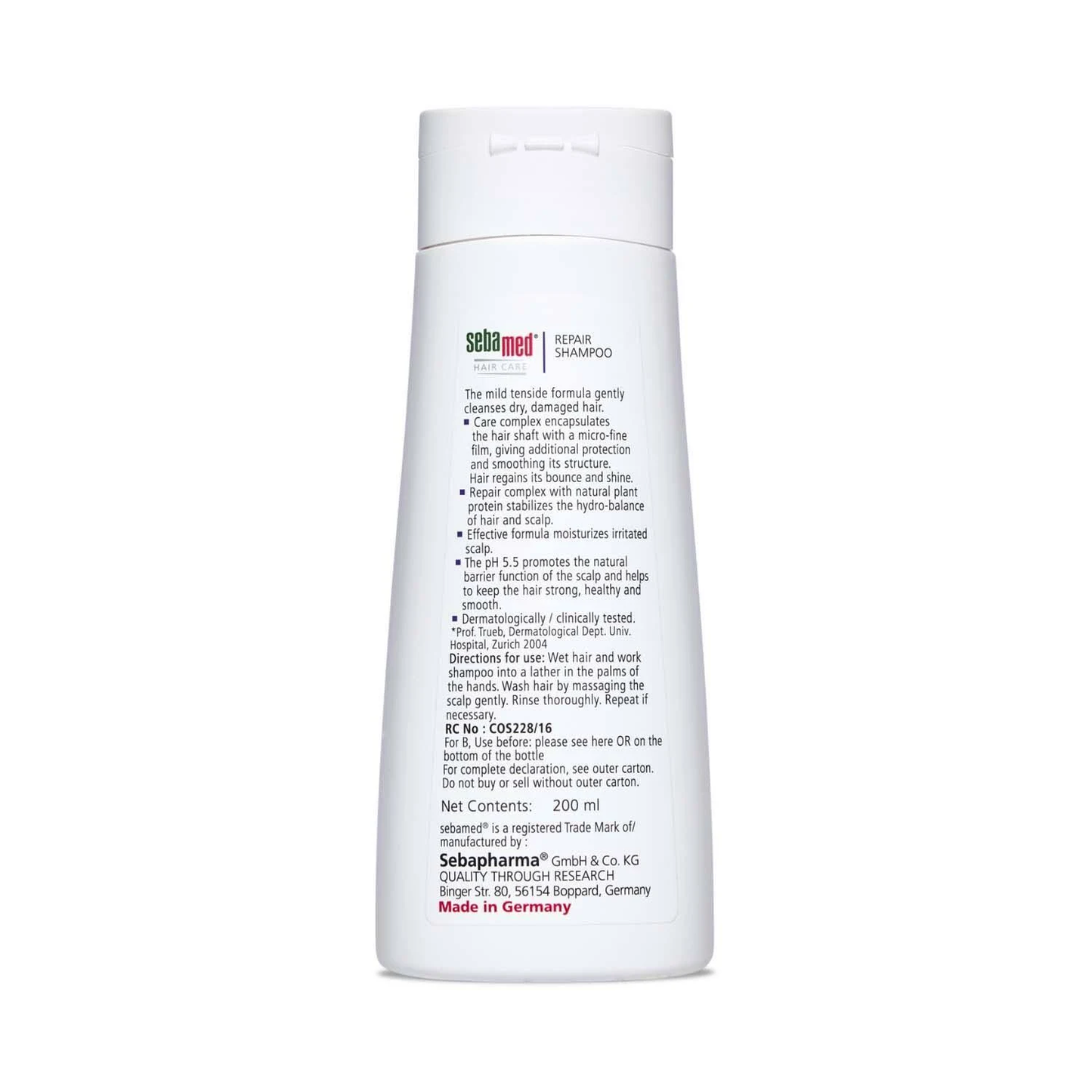 SEBAMED HAIR REPAIR SHAMPOO 200ML