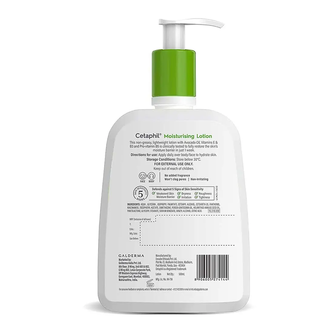 CETAPHIL MOISTURIZING LOTION 500ML