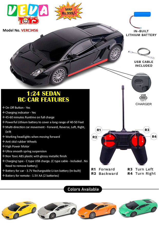 VEVA RECHARGABLE RC LAMBRGHNI