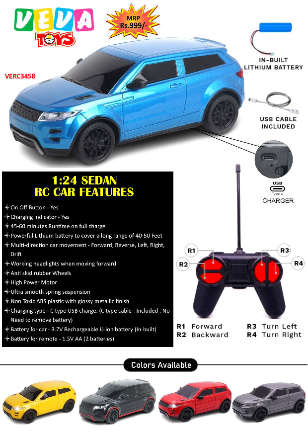 VEVA RECHARGBLE RC ROVER