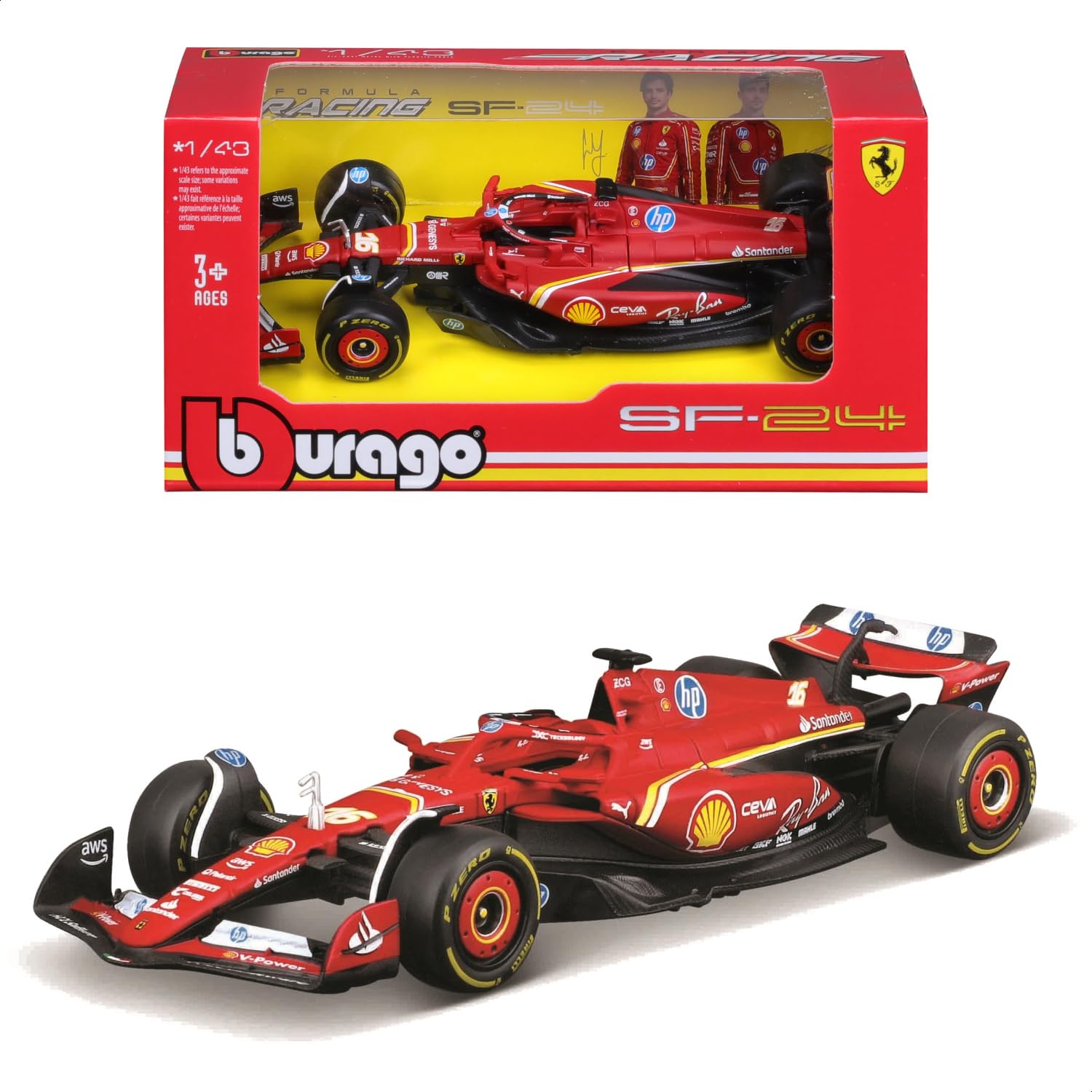 MAISTO BURAGO MODEL FERRARI SF 24 RACING L