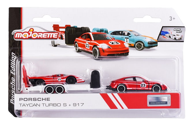 MAJORETTE PORCHE RACE TRAILER ASSORTMENT 3