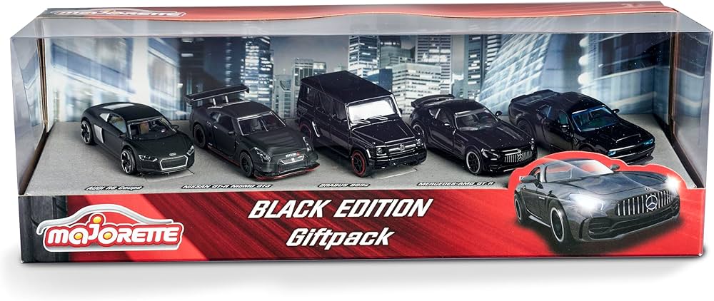 MAJORETTE BLACK EDITION 5 PCS GIFTPACK