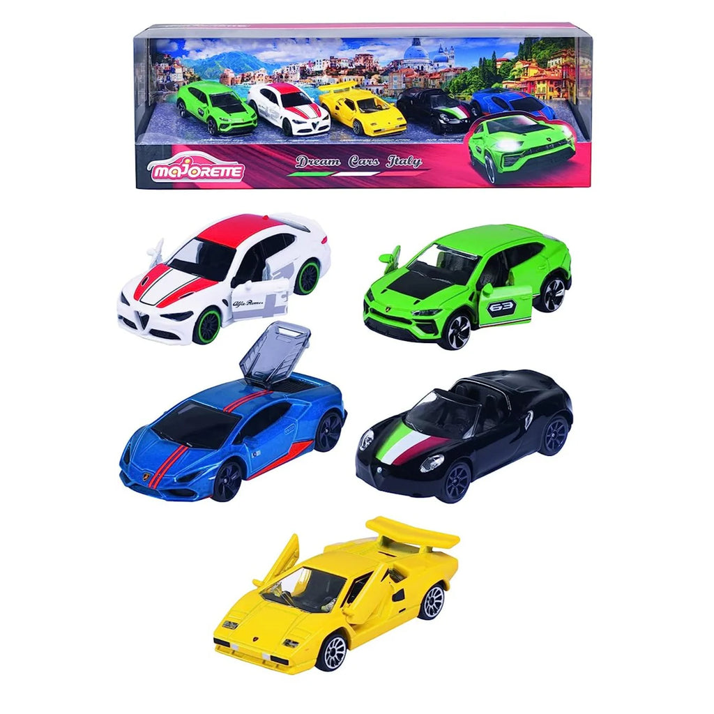 MAJORETTE DREAM CARS ITALY 5 PCS GIFTPACK