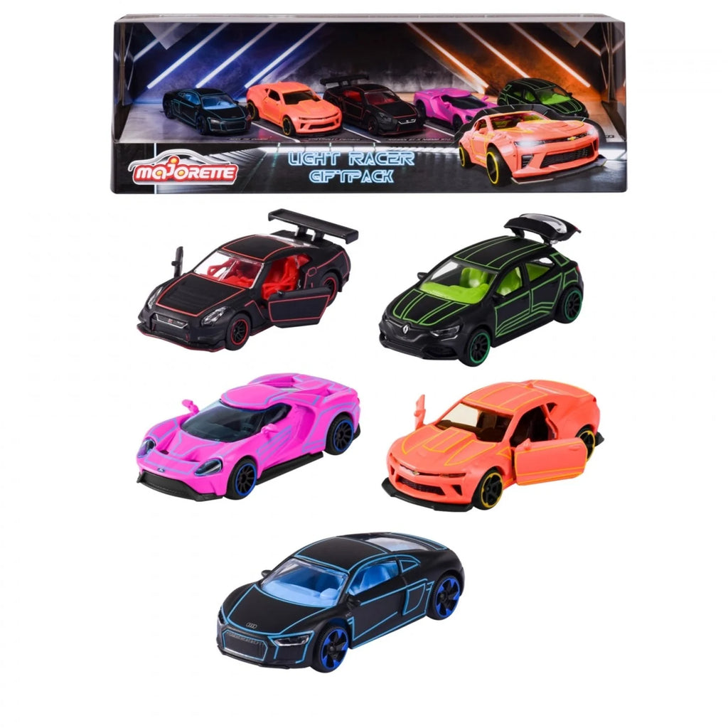 MAJORETTE LIGHT RACER GIFT PACK 5 PIECES