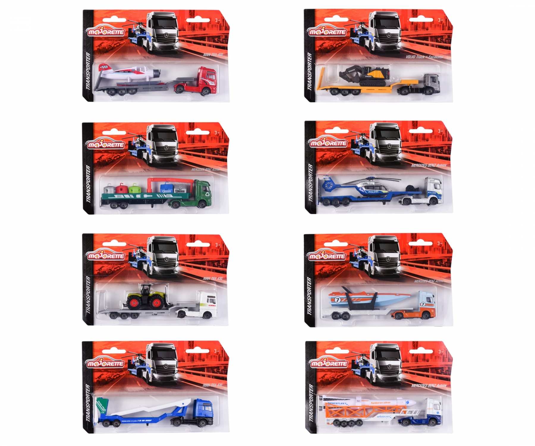 MAJORETTE-TRANSPORTER 6ASS