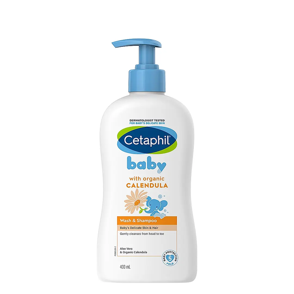 CETAPHIL BABY WASH AND SHAMPOO WITH ORGANIC CALENDULA 399ML