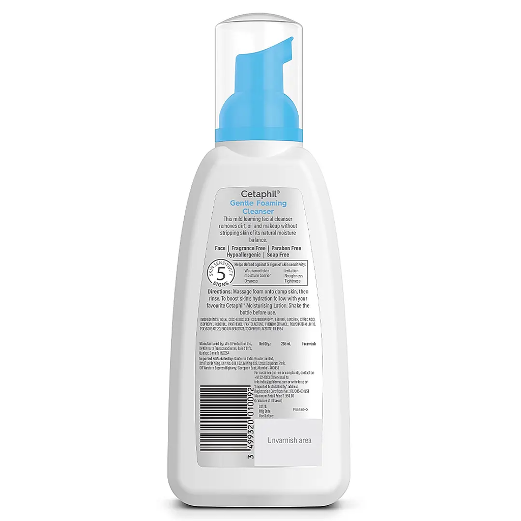 CETAPHIL GENTLE FOAMING CLEANSER 236 ML