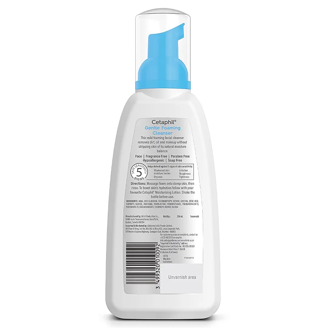 CETAPHIL GENTLE FOAMING CLEANSER 236 ML