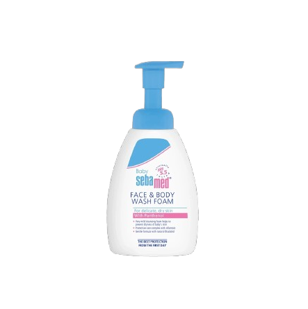 SEBAMED BABY FACE & BODY WASH FOAM 400ML