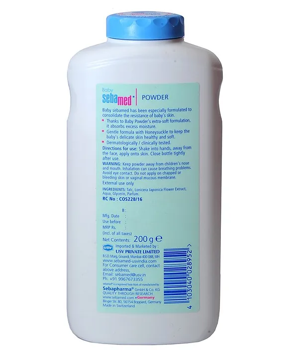 Sebamed Baby Powder Honeysuckle 200gm