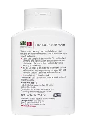 Sebamed Olive Face and Body Wash 200ml