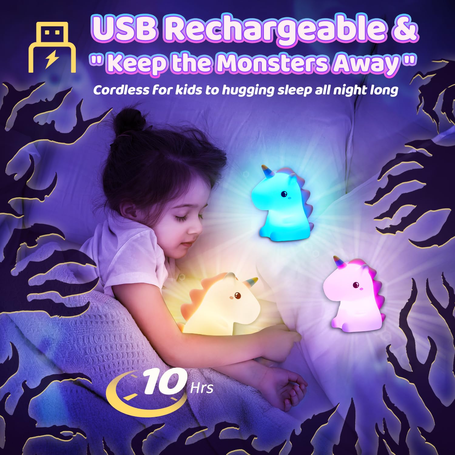 UNICORN TOUCH LAMP SIZELICONE-BIG