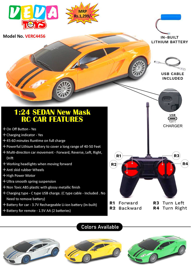 VEVA REMOTE CONTROL CAR NEWMASK LAMBO