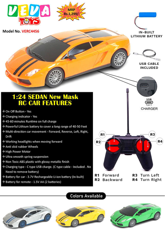 VEVA REMOTE CONTROL CAR NEWMASK LAMBO