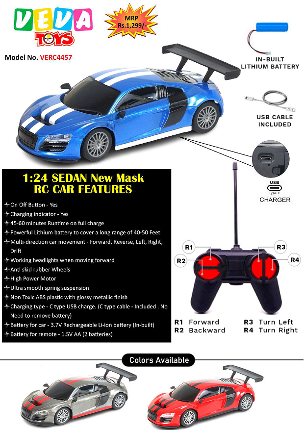 VEVA REMOTE CONTROL CAR NEWMASK AUDI