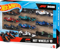 HOTWHEELS F1 10 PACK BOX SET