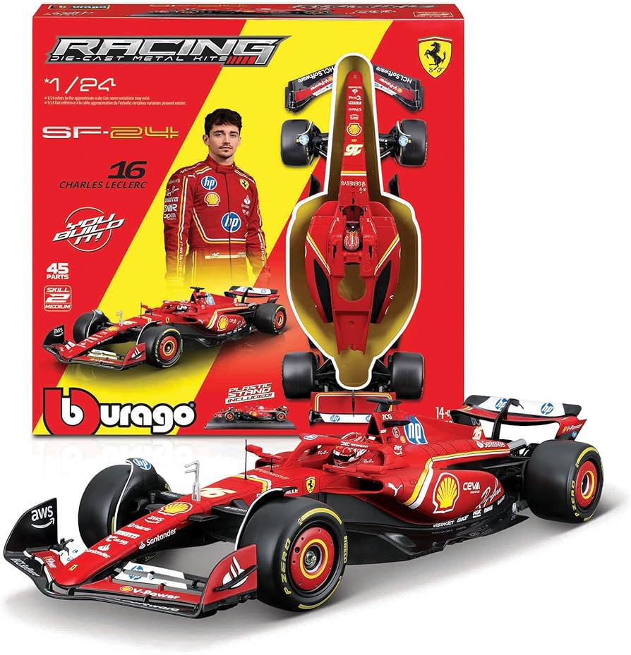 Bburago 1:24 Metal Kit for Ferrari SF-24 F1 Collectible Model