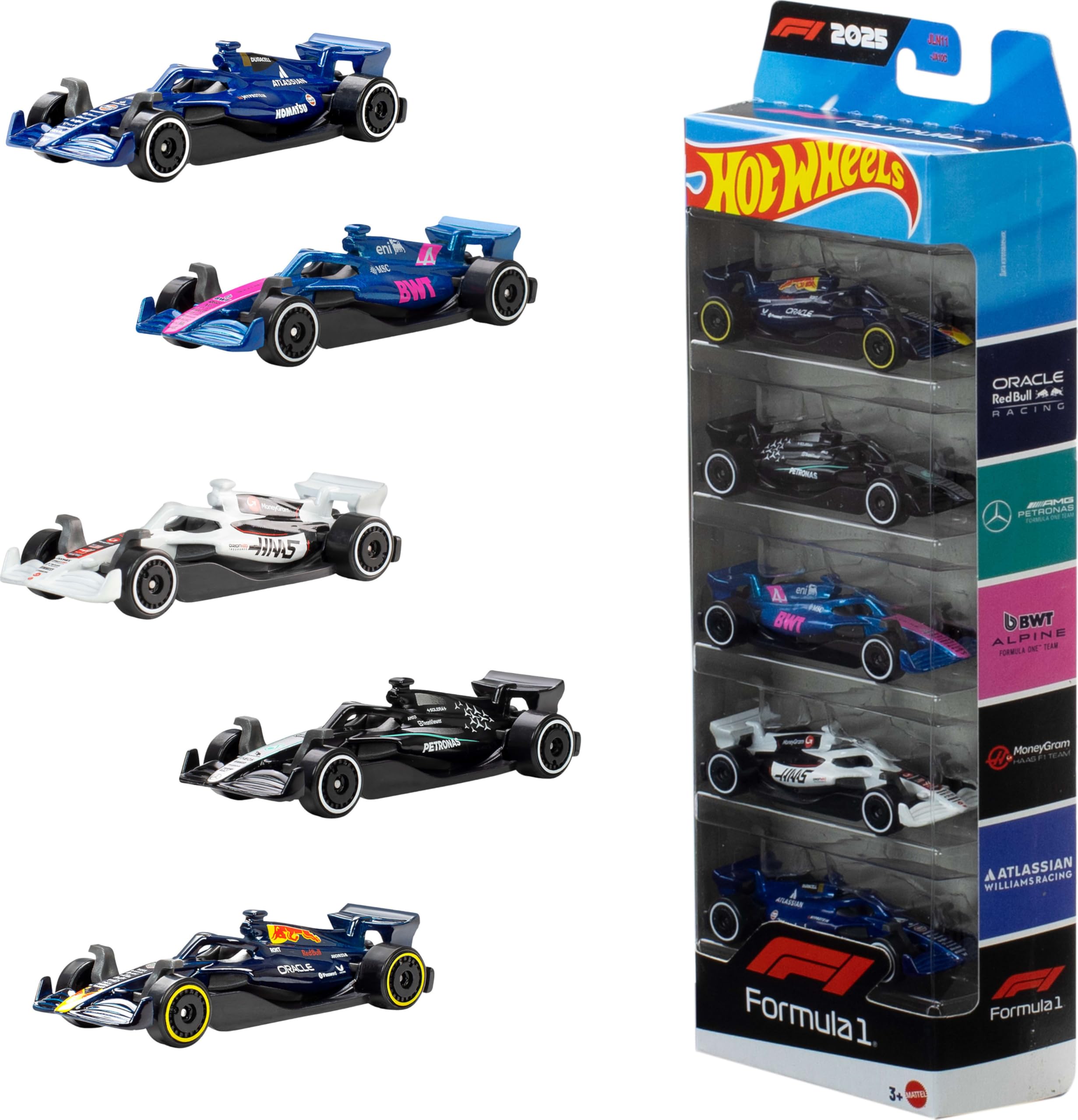 HOTWHEELS BASIC 5 PACK FORMULA 1