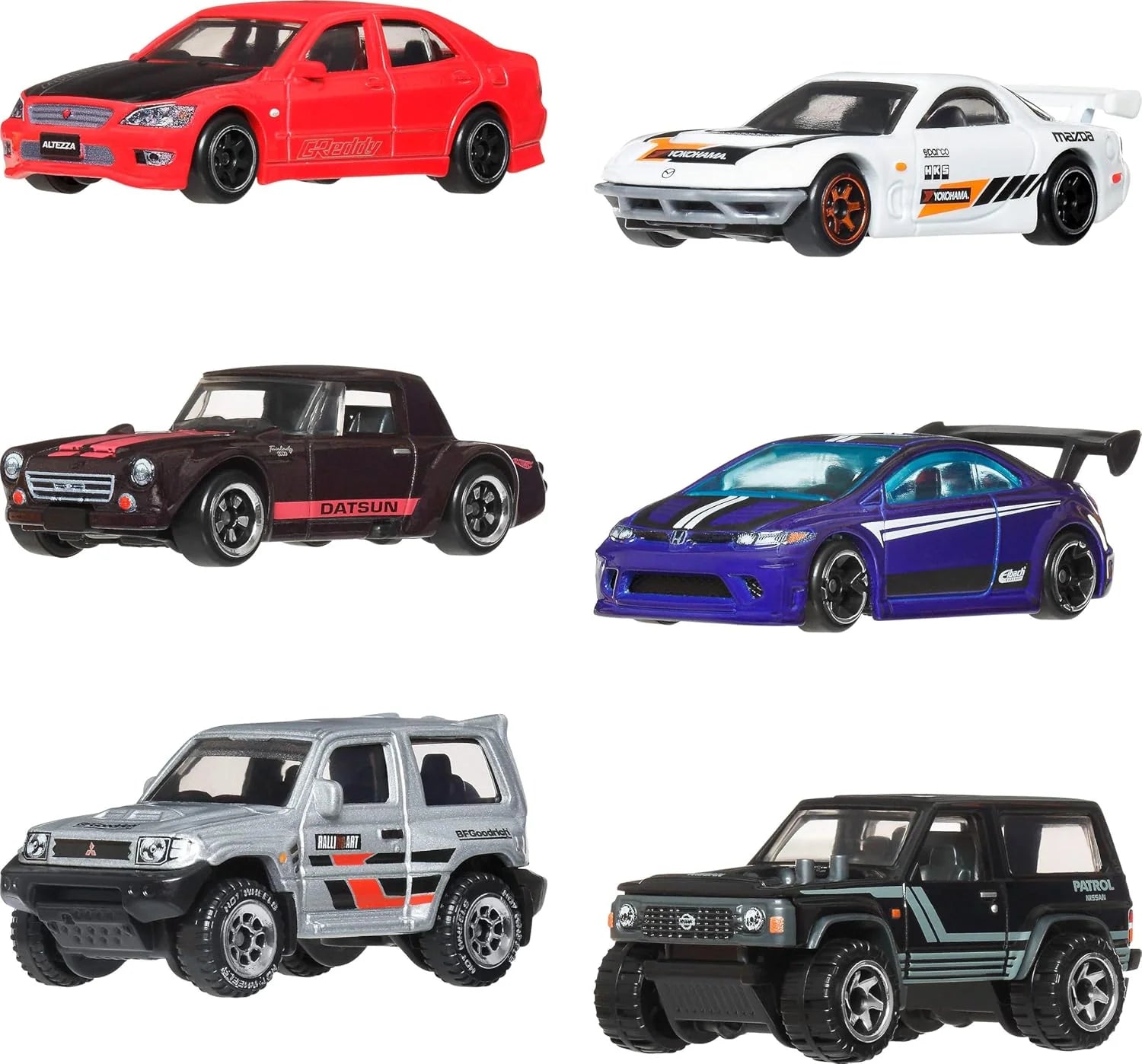HOTWHEELS SILVER SERIES JAPANESE BOX SET