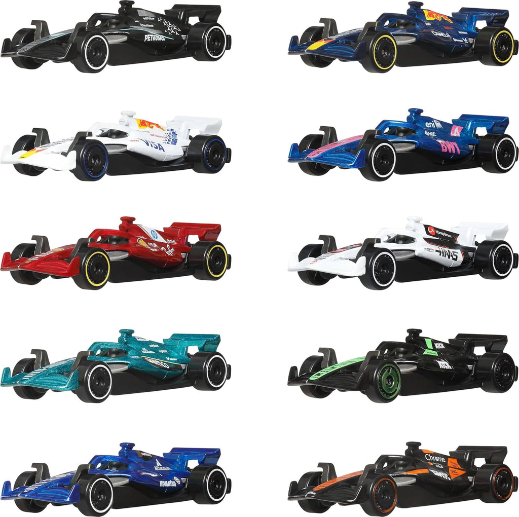 HOTWHEELS F1 10 PACK BOX SET