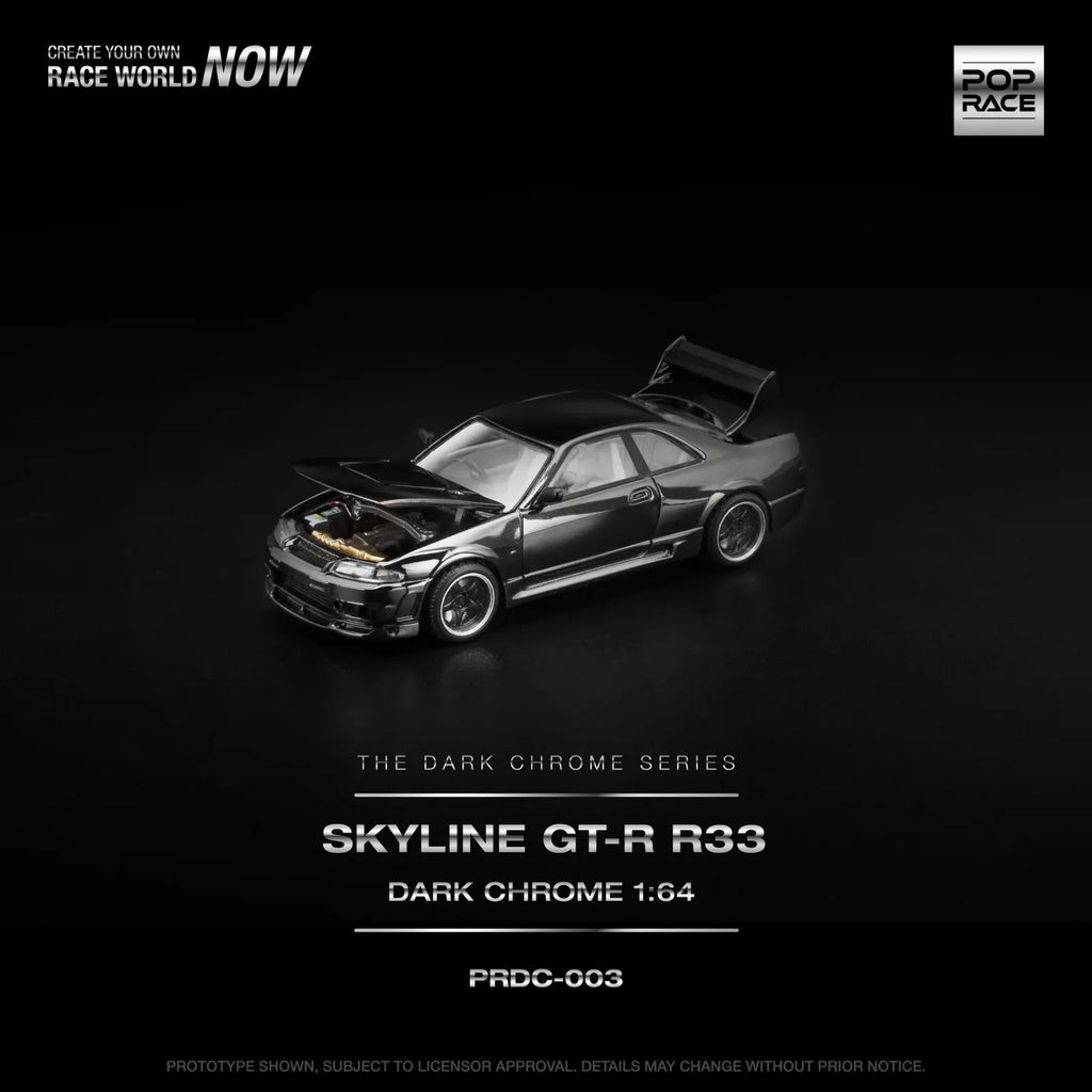 POP RACE GTR R33 400R THE DARK CHROME SERIES 003