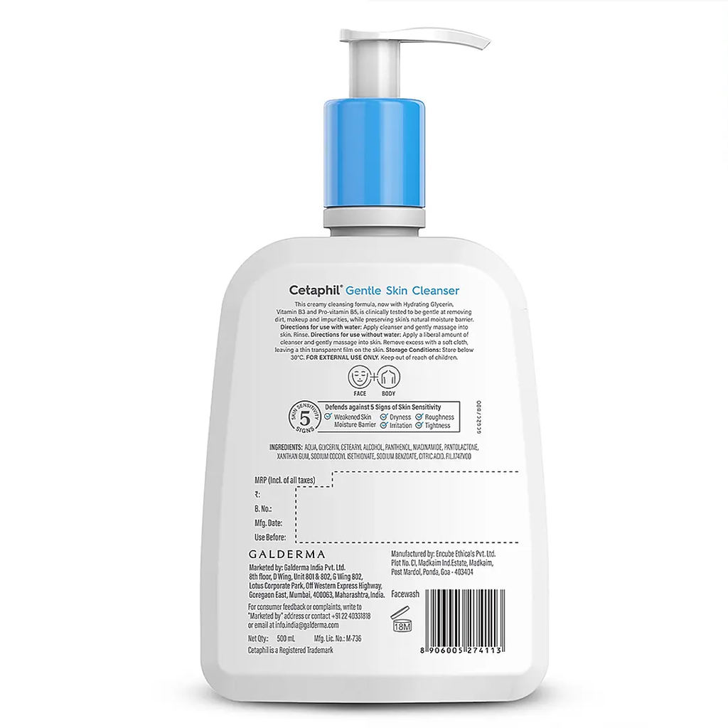 CETAPHIL GENTLE SKIN CLEANSER 500ML