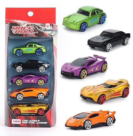 MINI DIE CAST METAL SINGLE CAR SET OF 5