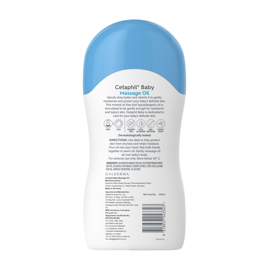 CETAPHIL BABY MASSAGE OIL 200ML
