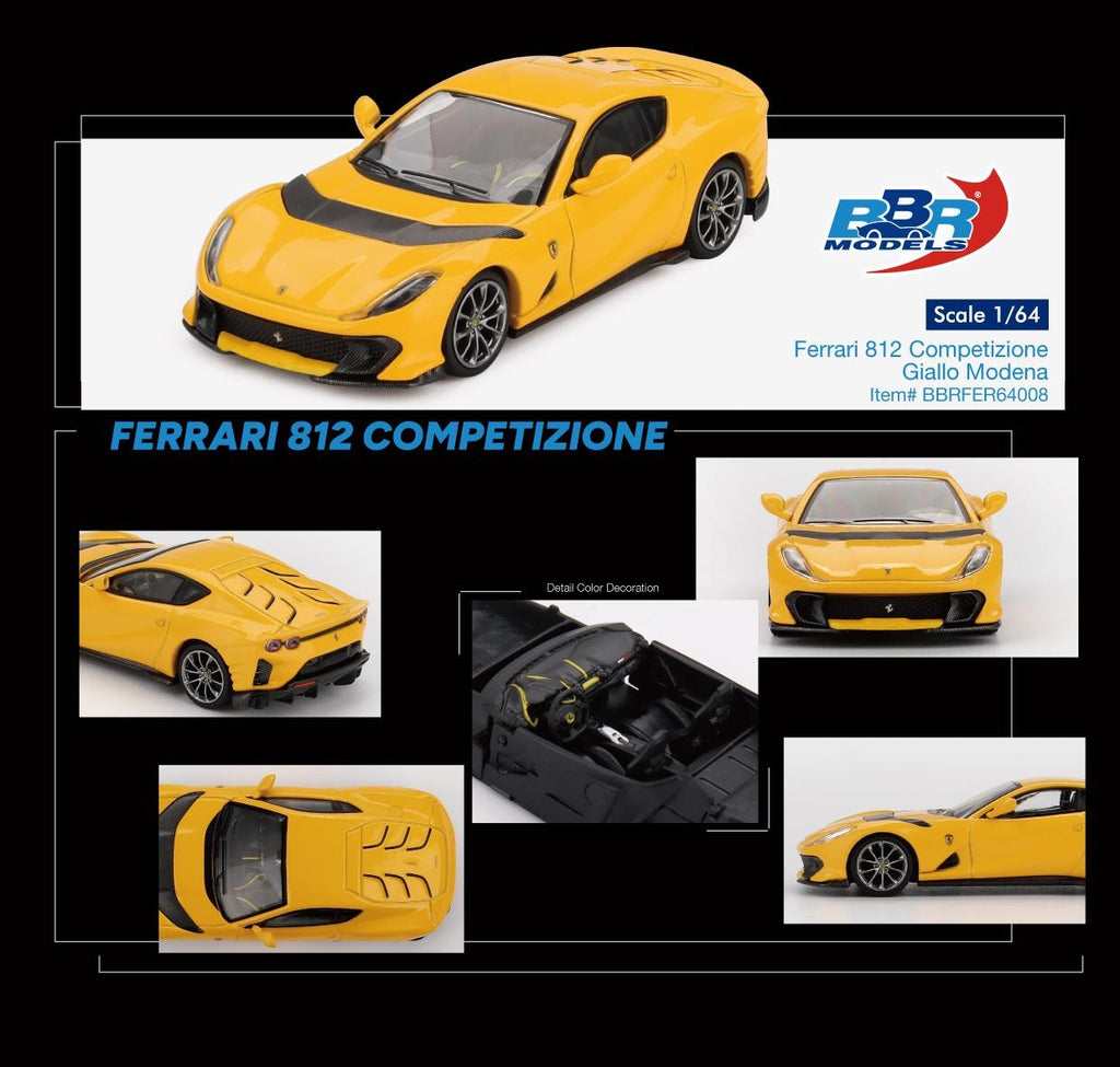 MINIGT FERRARI 812 COMPETIZIONE GIALLO MODENA