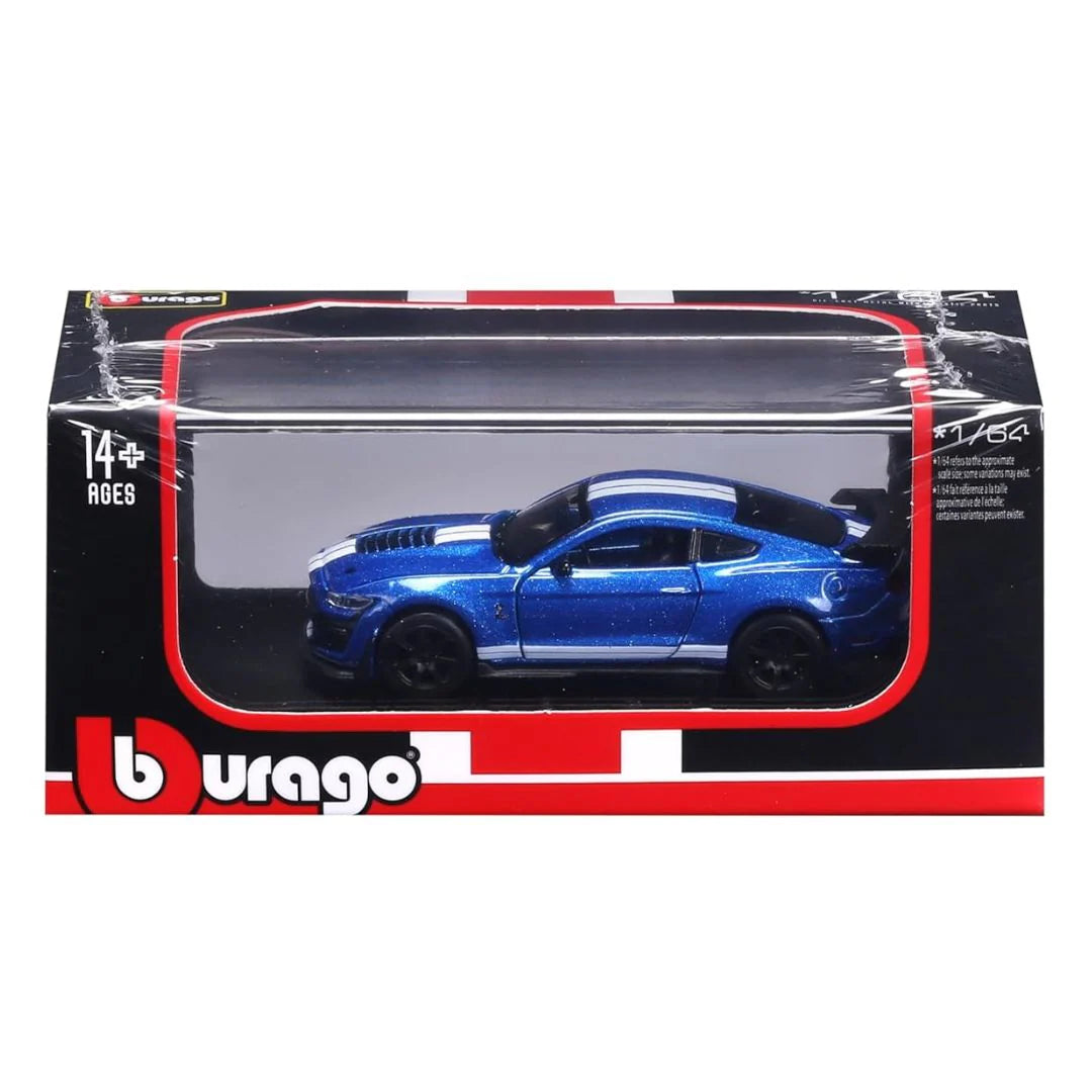 BURAGO 1:64 2020 MUSTANG SHELBY GT500 BLUE