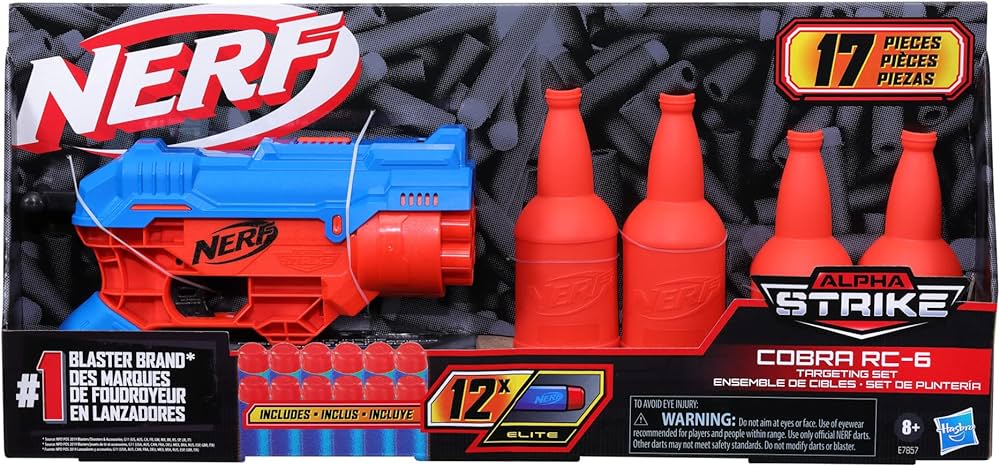 HASBRO NERF ALPHA STRIKE COBRA RC 6 TARGET SET