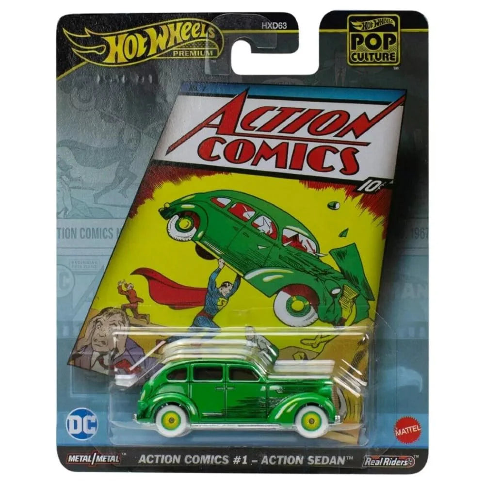 HOTWHEELS POP CULTURE ASS ACTION COMICS ACTION SEDAN