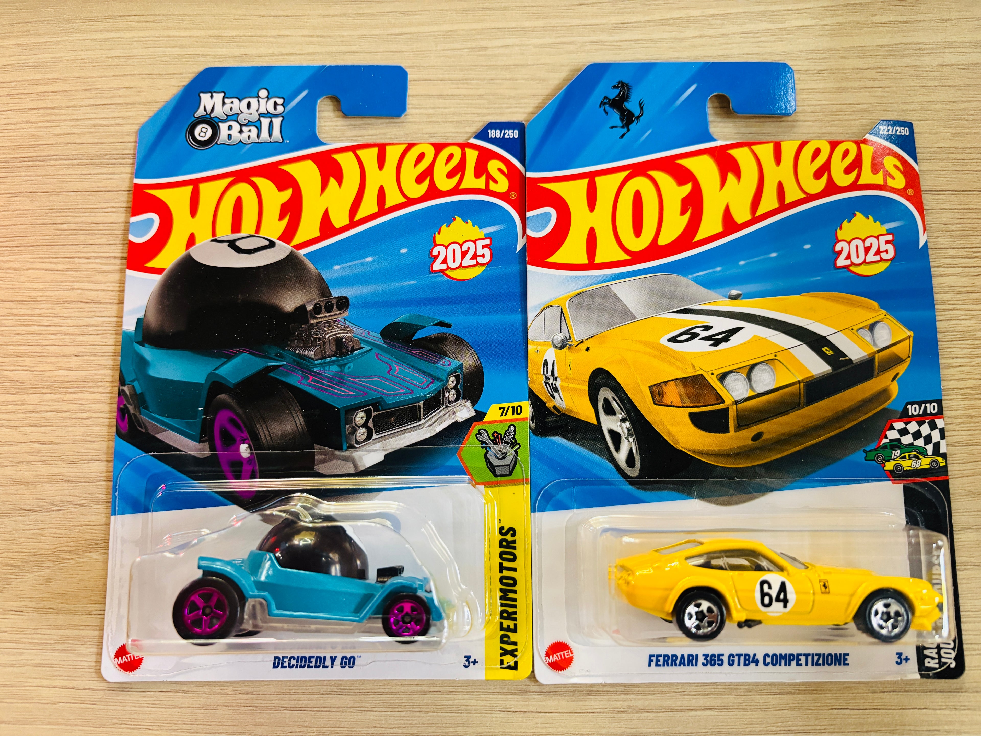 HOTWHEELS BASIC CAR ASSORTMENT A CASE FERRARI 365 GTB 4 + DECIDEDLY GO