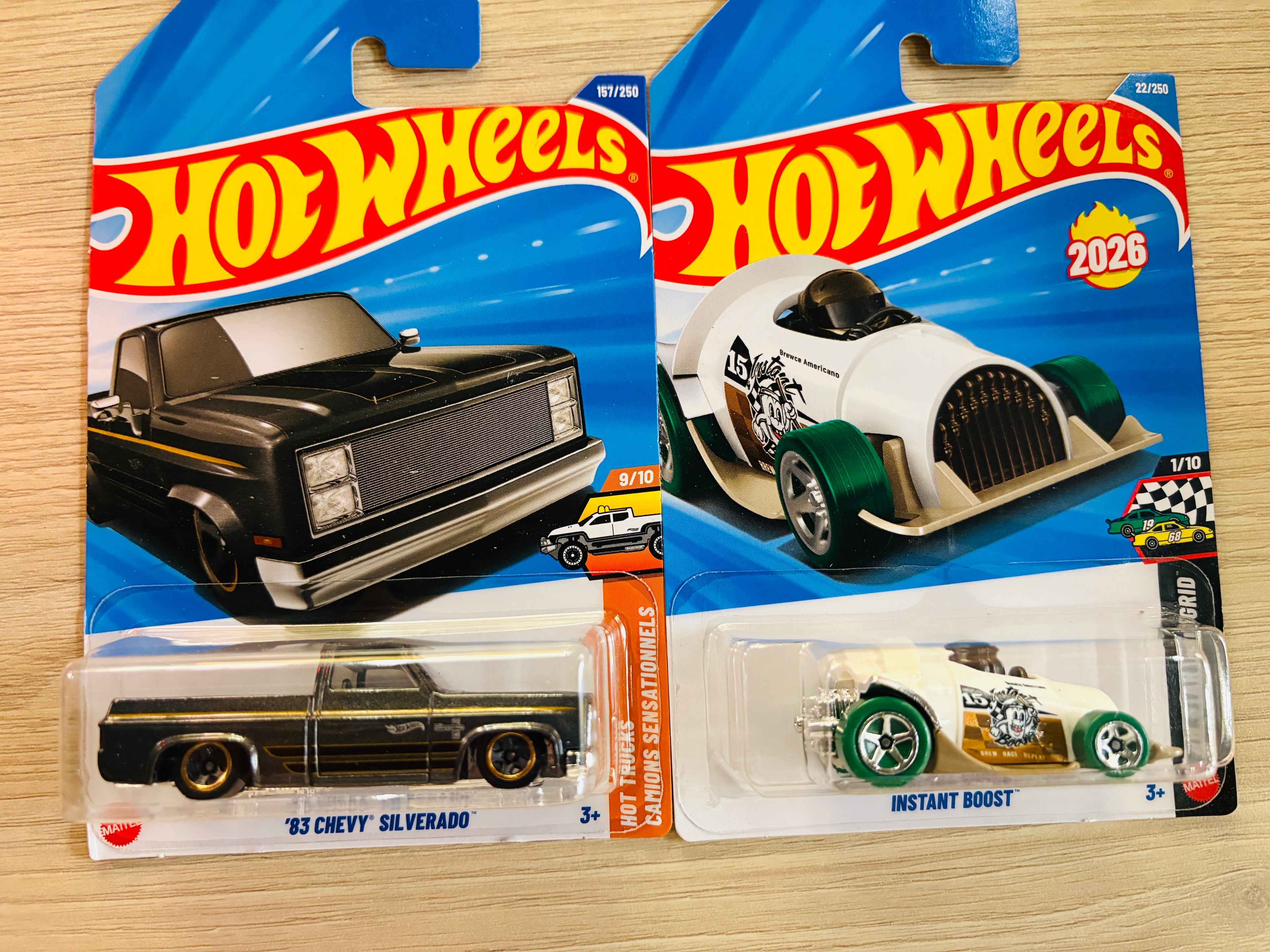 HOTWHEELS BASIC CAR ASSORTMENT 2026 A CASE 2018 BENTLEY CONTINENTEL GT3 + 83 CHEVY SILVERADO + INSTANT BOOST