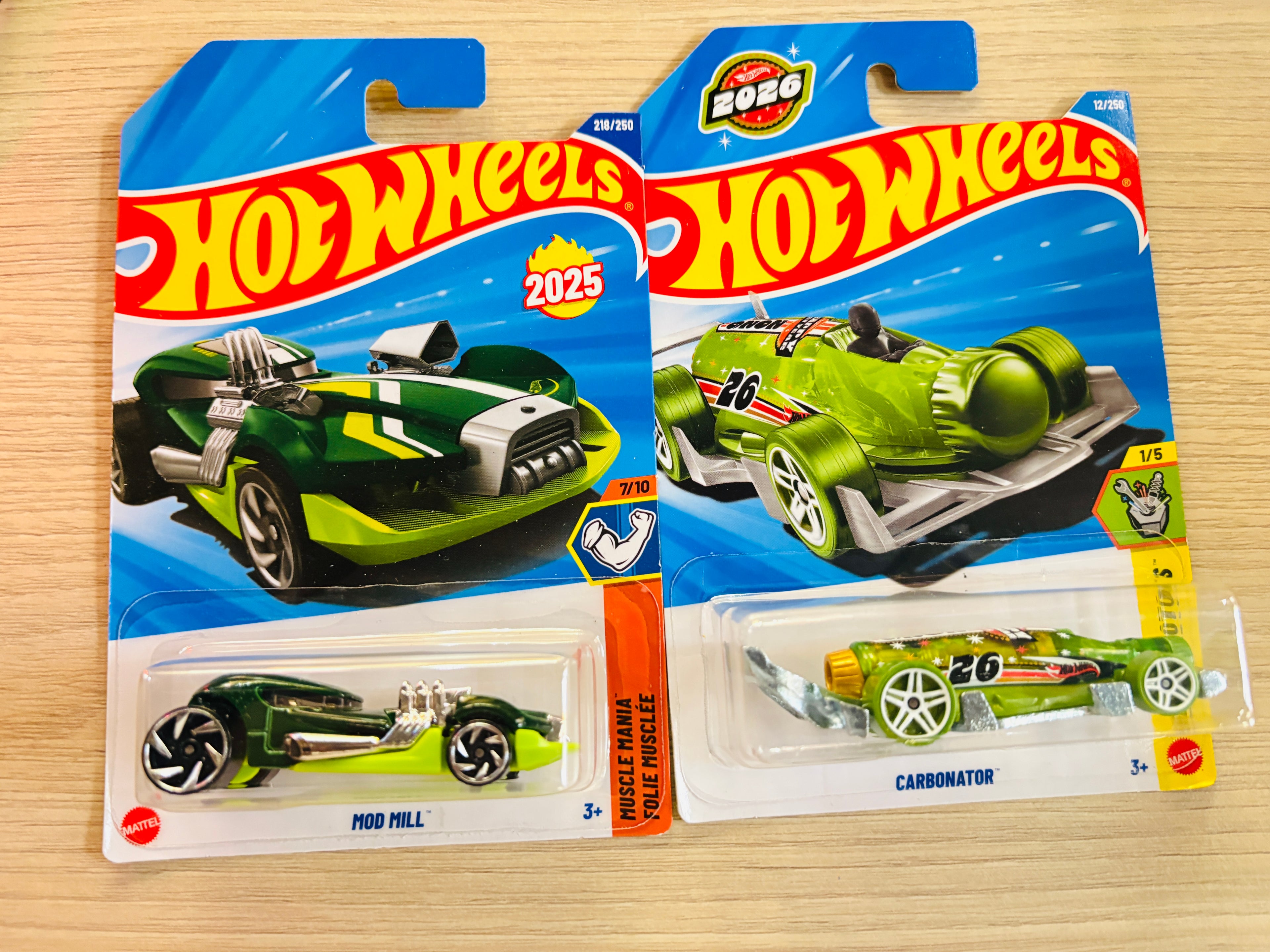 HOTWHEELS BASIC CAR ASSORTMENT 2026 A CASE FORD MUSTANG MACH E + MOD MILL + CARBONATOR