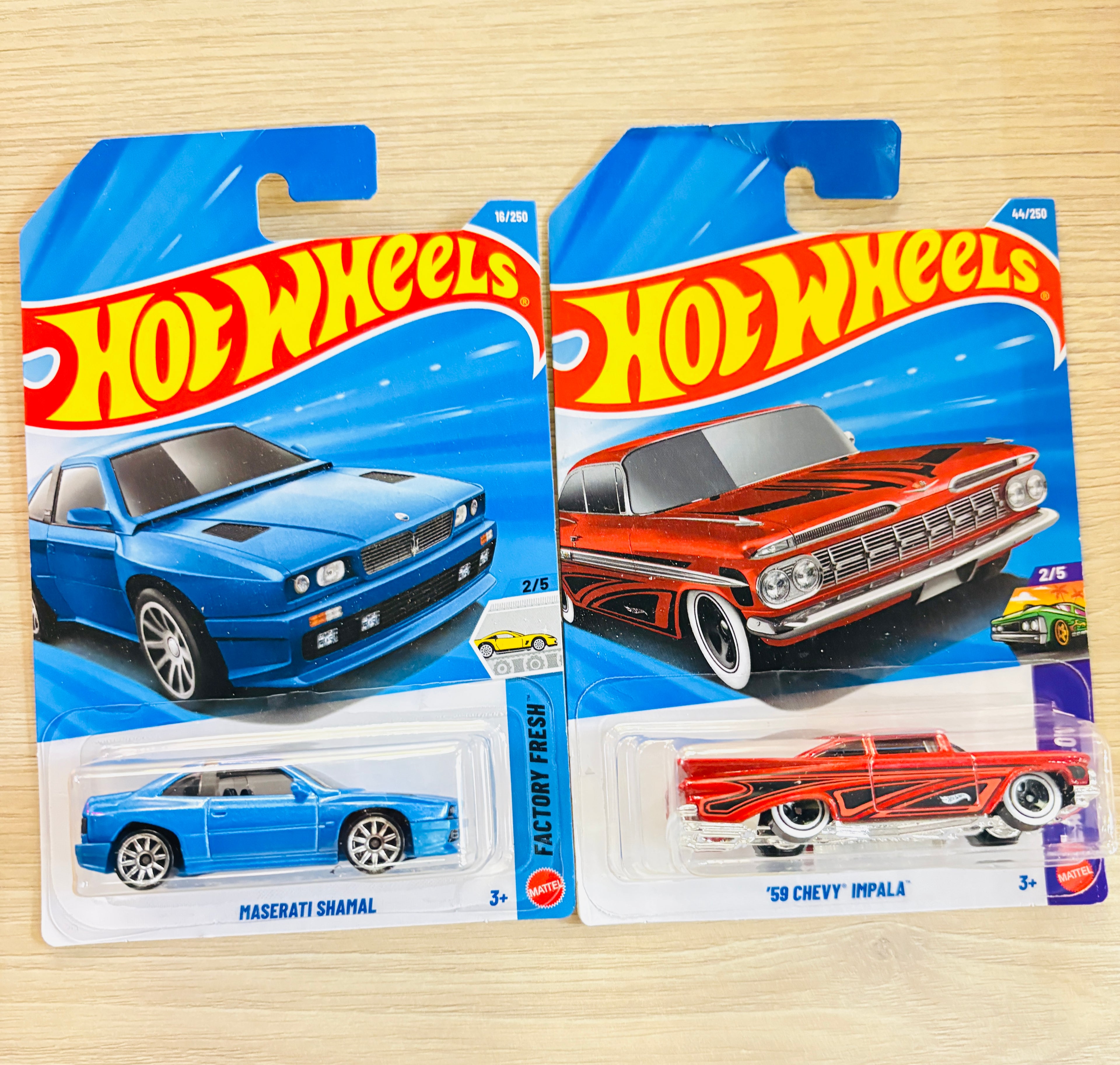 HOTWHEELS BASIC CAR ASSORTMENT 2026 A CASE MESERATI SHMAL + 59 CHEVY IMPALA