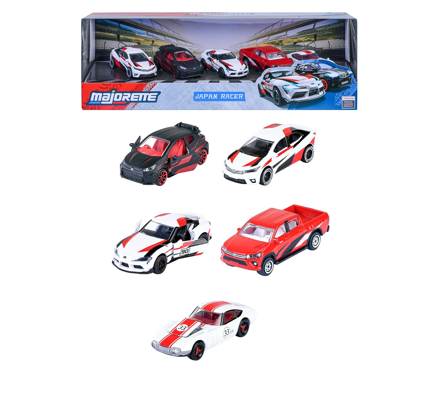 MAJORETTE JAPAN RACER  EDITION 5 PCS GIFTPACK