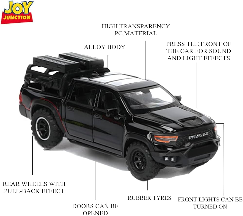 JJ DODGE RAM 1000 CAR SOUND LIGHT PULL BACK