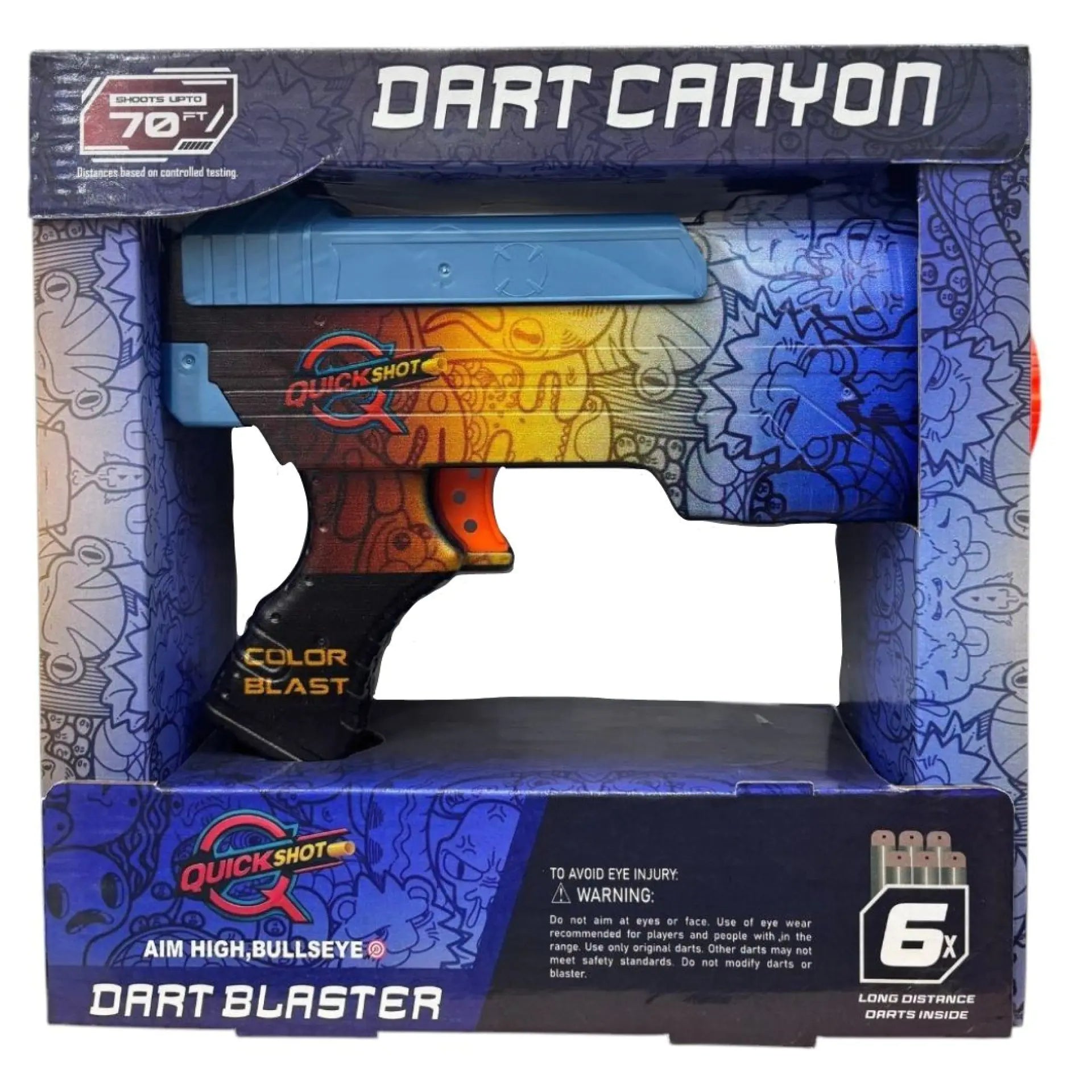 QUICKSHOT NE AQUA DART BLASTER 6 DARTS