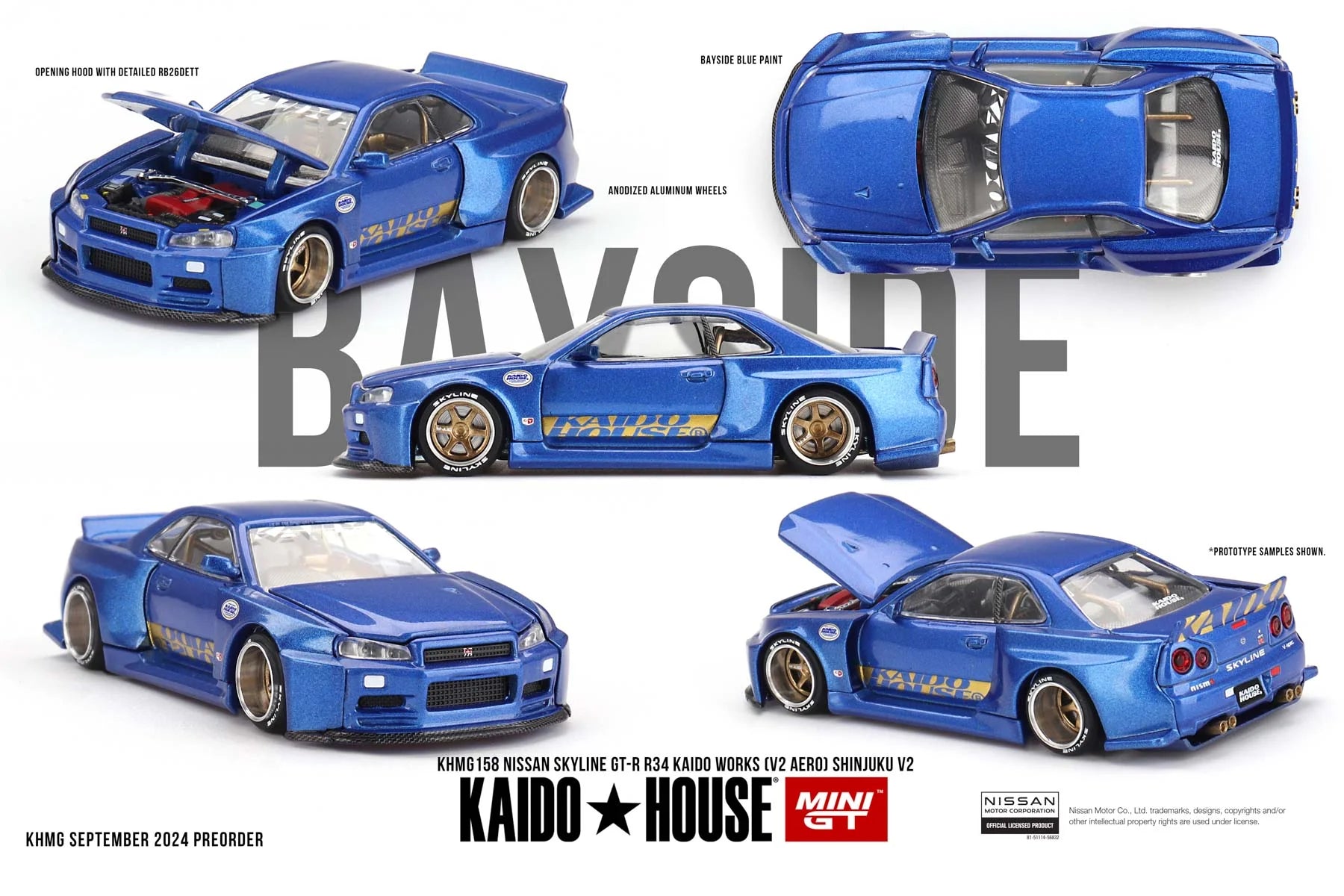 MINIGT NISSAN SKYLINE GT-R KAIDO WORKS SHINJUKU V2