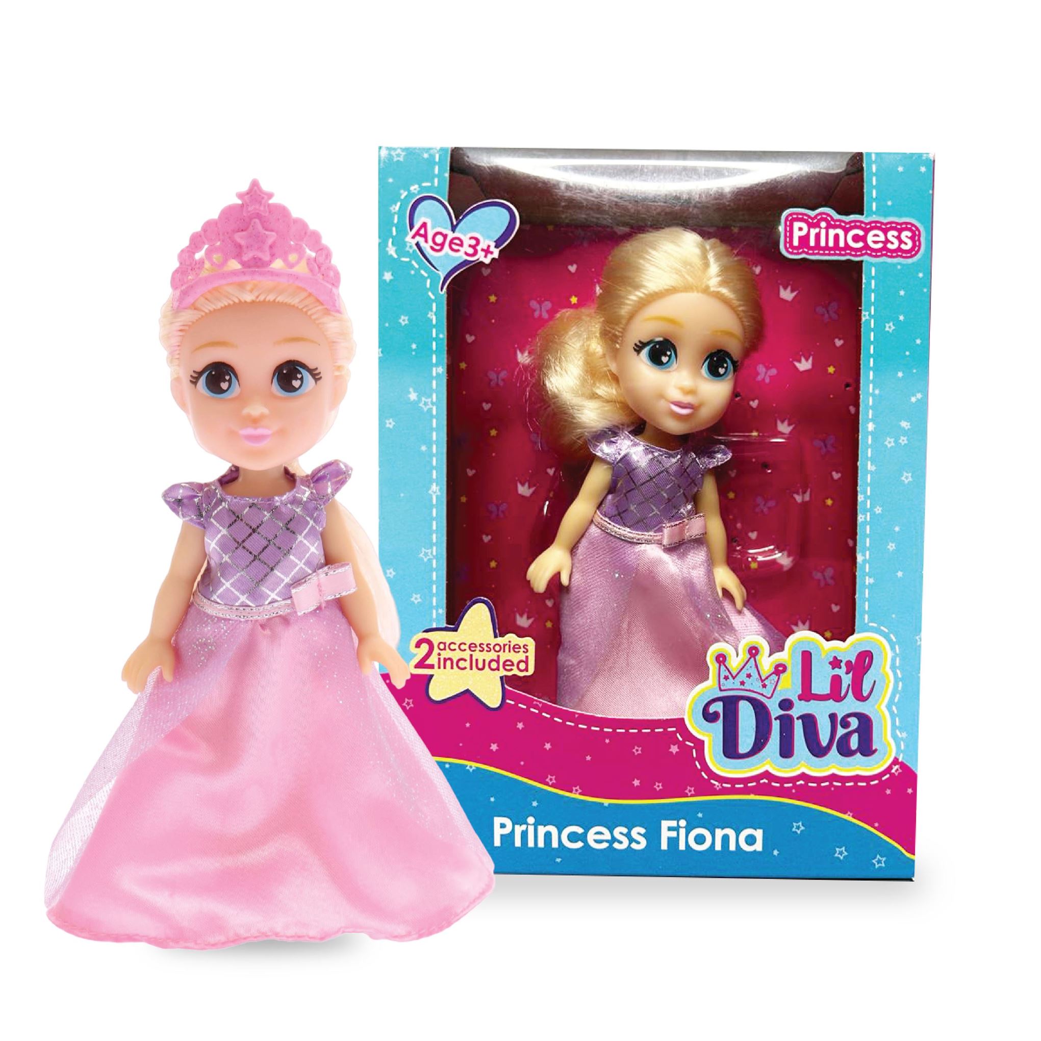 WN LIL DIVA PRINCESS 6 INCH DOLL
