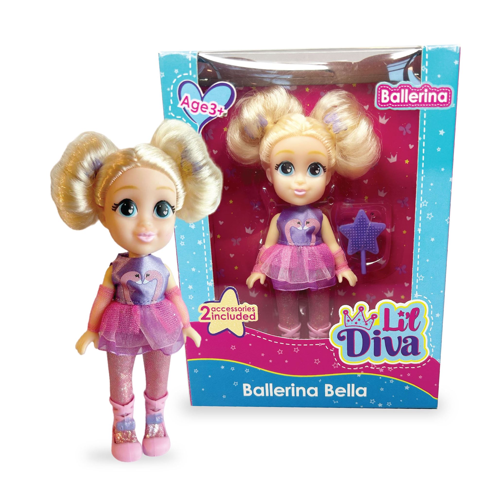 WN LIL DIVA BALLERINA 6 INCH DOLL