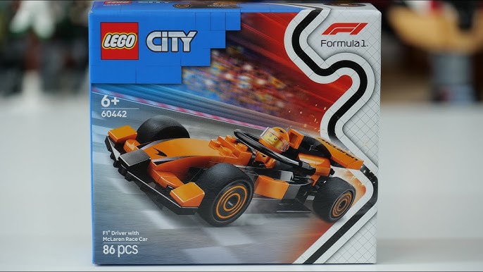 LEGO DRIVER WITH MCLAREN RACE CAR