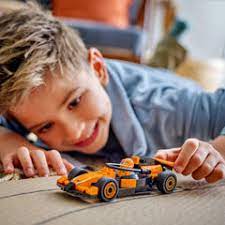 LEGO DRIVER WITH MCLAREN RACE CAR