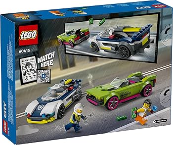 LEGO POLICE CAR AND MUSCLE CAR  CHASE