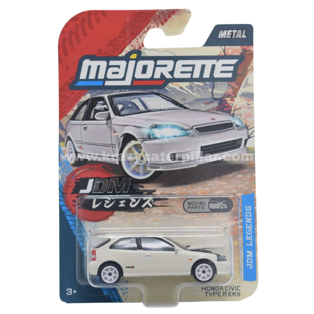 MAJORETTE JDM LEGENDS PREMIUM CAR HONDA CIVIC TYPE R EK9