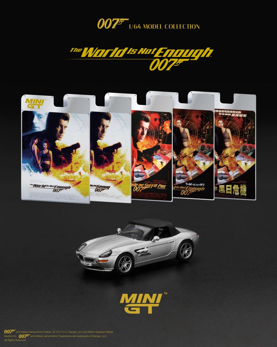 MINIGT BMW Z8 ( THE WORLD IS NOT ENOUGH) BLISTER