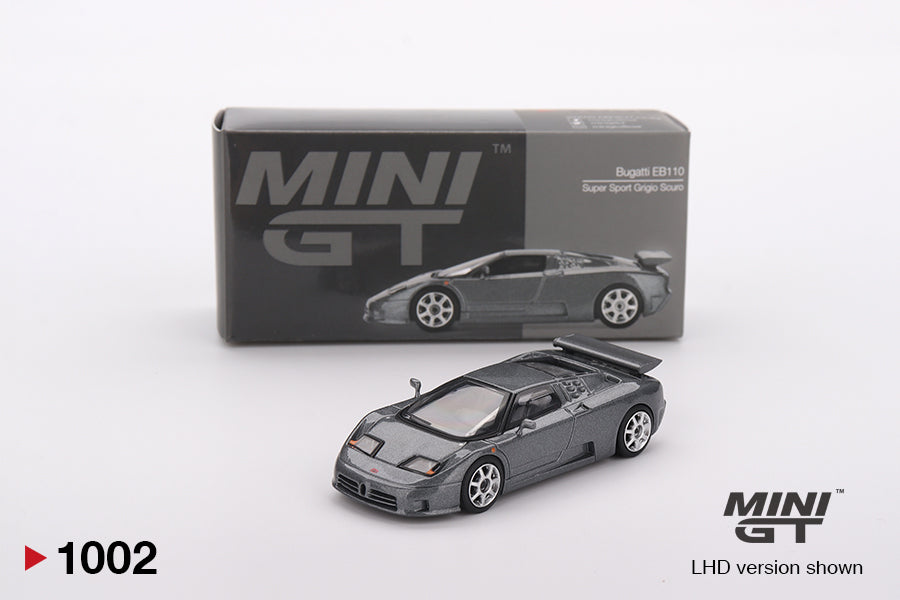 MINIGT BUGATTI EB110 GRIGIO SCURO LHD