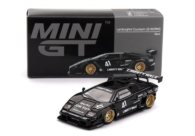 MINIGT LAMBORGHINI COUNTACH LB WORKS BLACK